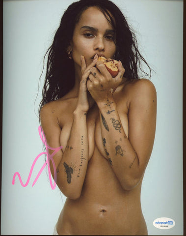 Zoe Kravitz Sexy Signed Autograph 8x10 Photo ACOA