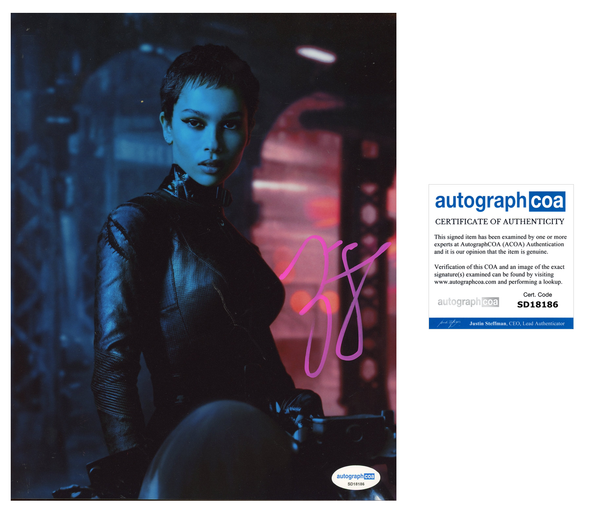 Zoe Kravitz Batman Signed Autograph 8x10 Photo ACOA