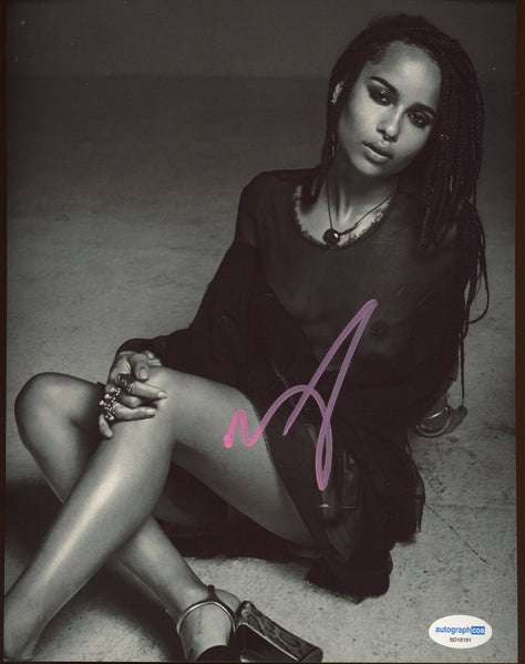 Zoe Kravitz Sexy NSFW Signed Autograph 8x10 Photo ACOA