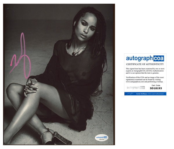 Zoe Kravitz Batman Signed Autograph 8x10 Photo ACOA