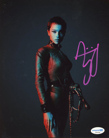 Zoe Kravitz Batman Signed Autograph 8x10 Photo ACOA