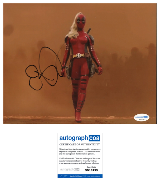 Blake Lively Deadpool Signed Autograph 8x10 Photo ACOA