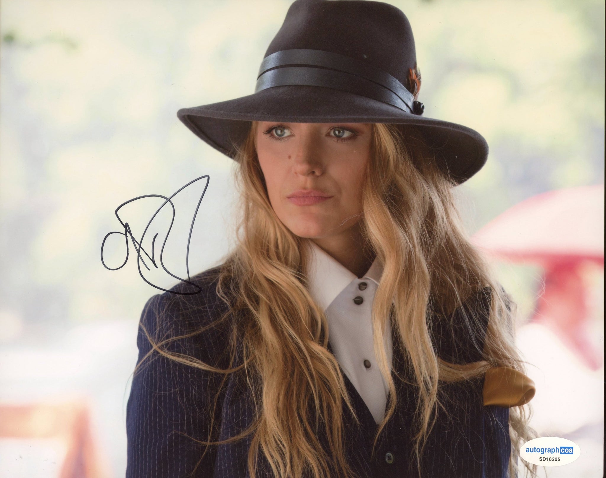 Blake Lively Simple Favor Signed Autograph 8x10 Photo ACOA