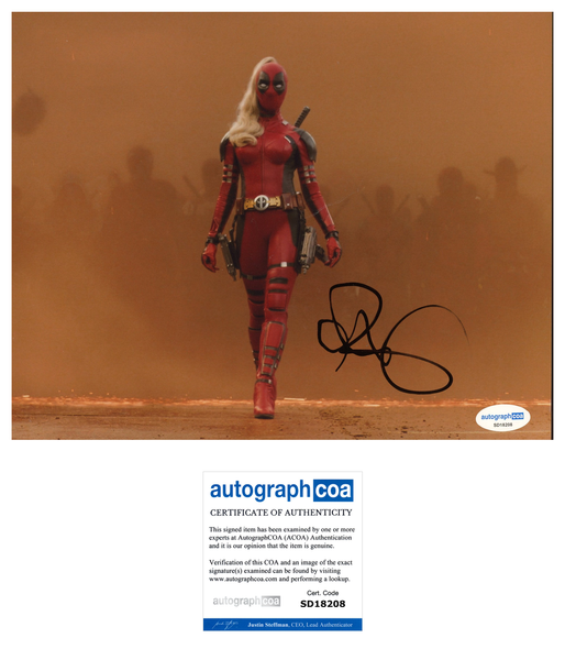 Blake Lively Deadpool Signed Autograph 8x10 Photo ACOA