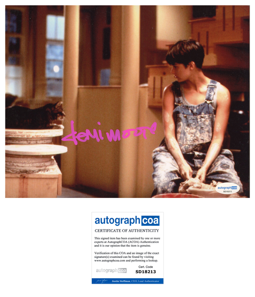 Demi Moore Ghost Signed Autograph 8x10 Photo ACOA