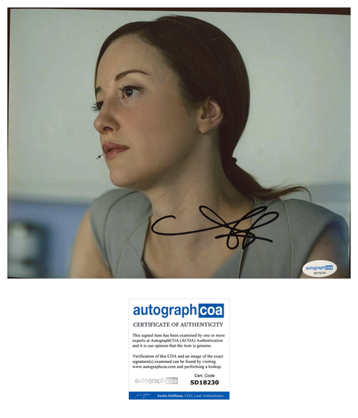 Andrea Riseborough Signed Autograph 8x10 Photo ACOA