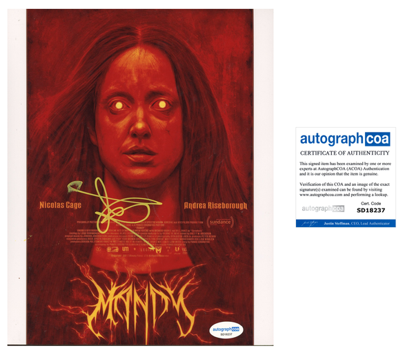 Andrea Riseborough Mandy Signed Autograph 8x10 Photo ACOA