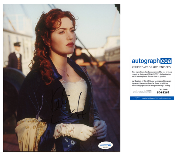 Kate Winslet Titanic Signed Autograph 8x10 Photo ACOA