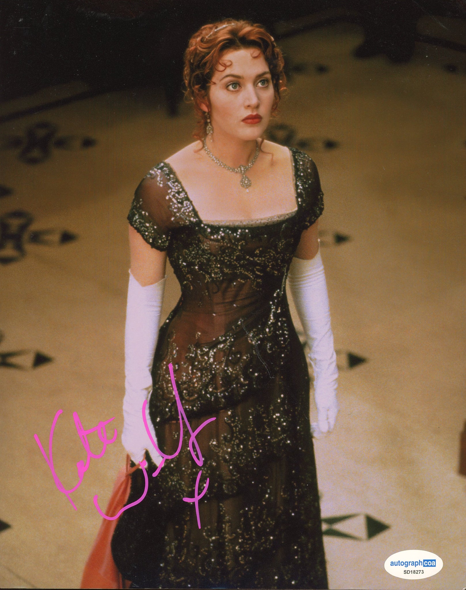 Kate Winslet Titanic Signed Autograph 8x10 Photo ACOA