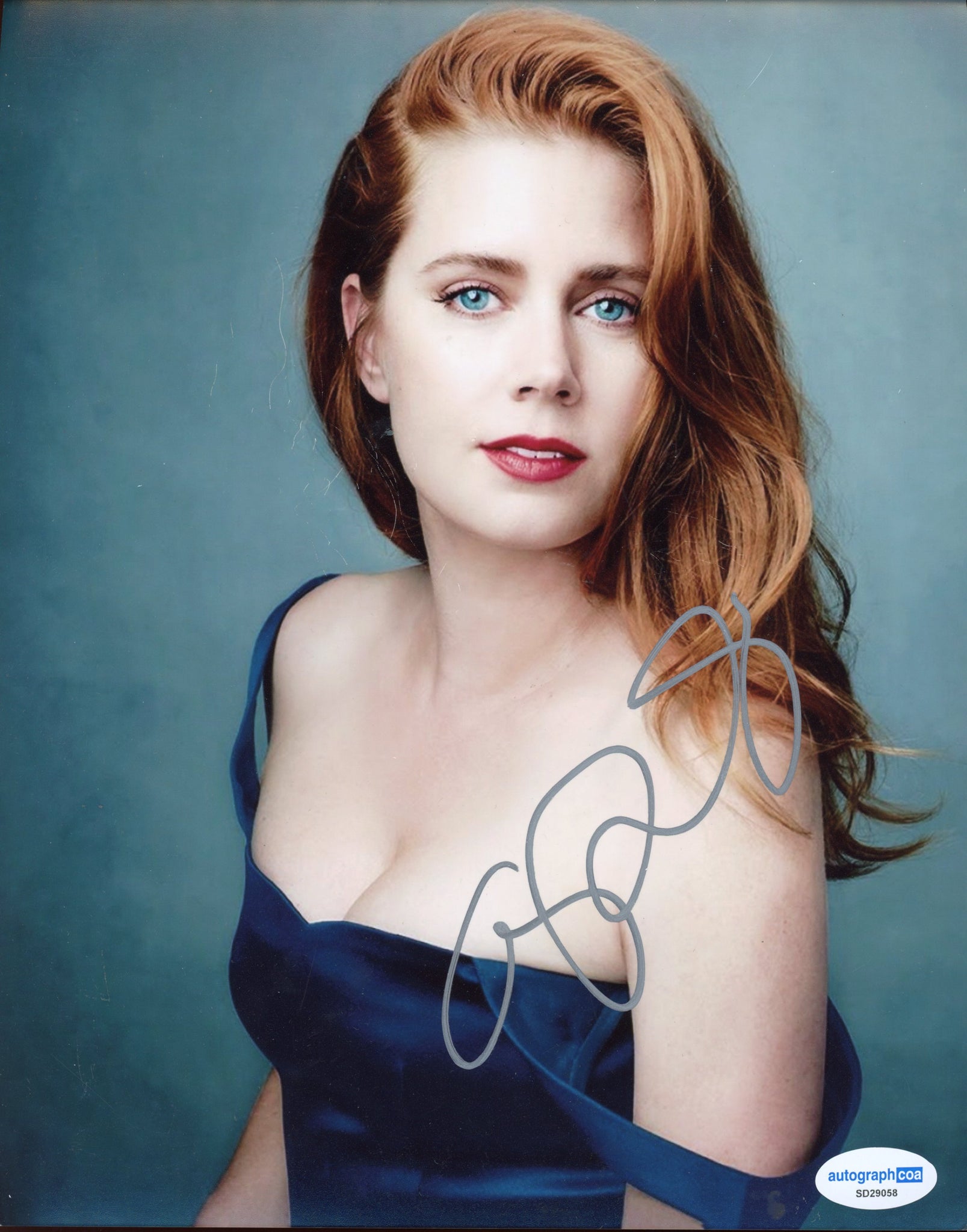 Amy Adams Sexy Signed Autograph 8x10 Photo ACOA