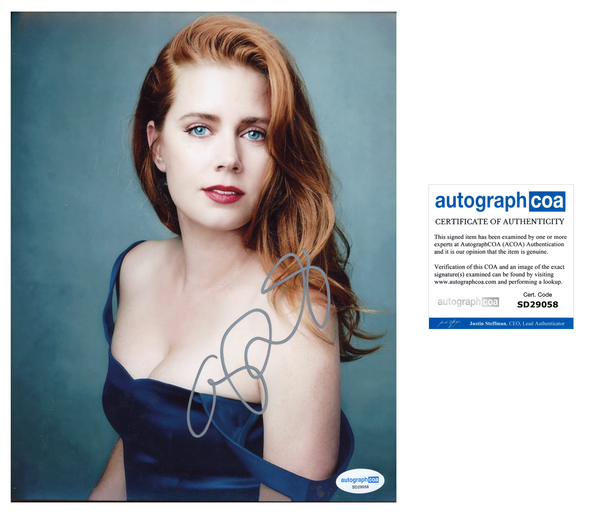 Amy Adams Sexy Signed Autograph 8x10 Photo ACOA