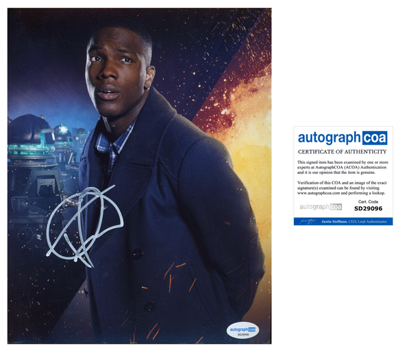 Tosin Cole Doctor Who Signed Autograph 8x10 Photo ACOA