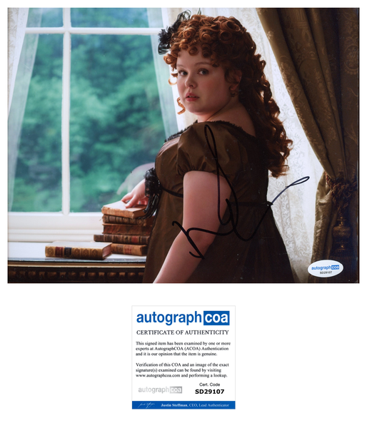 Nicola Coughlan Bridgerton Signed Autograph 8x10 Photo ACOA