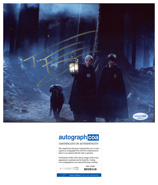 Tom Felton Harry Potter Signed Autograph 8x10 Photo ACOA