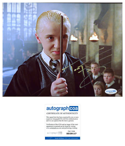 Tom Felton Harry Potter Signed Autograph 8x10 Photo ACOA