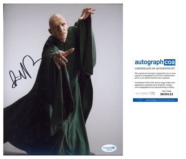 Ralph Fiennes Harry Potter Signed Autograph 8x10 Photo ACOA