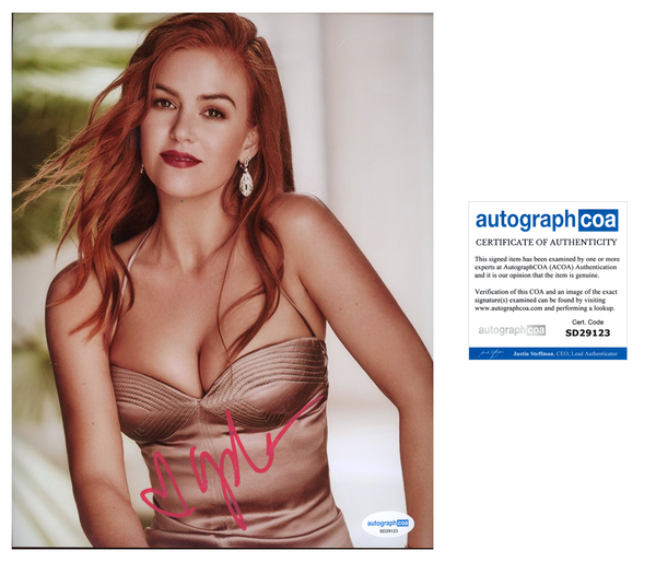 Isla Fisher Sexy Signed Autograph 8x10 Photo ACOA