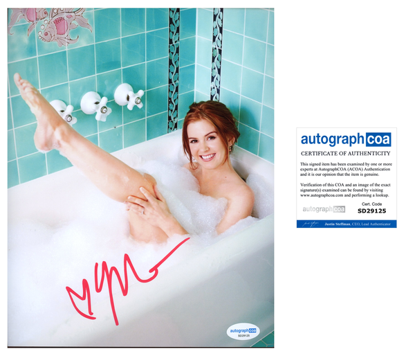 Isla Fisher Sexy Signed Autograph 8x10 Photo ACOA