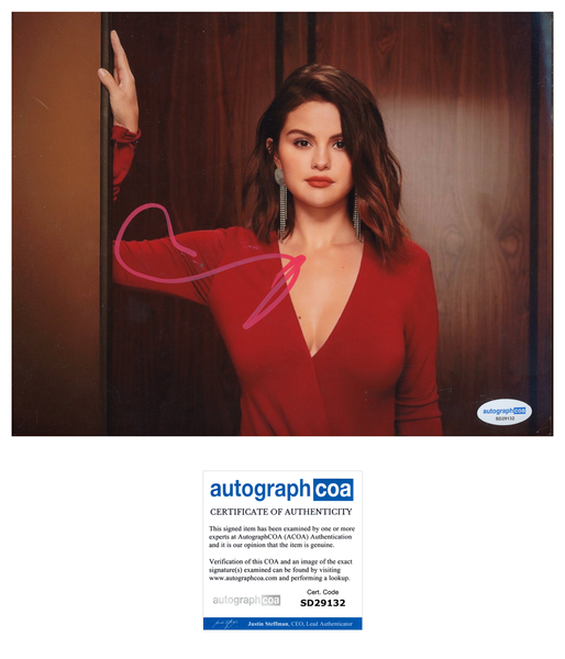 Selena Gomez Sexy Signed Autograph 8x10 Photo ACOA