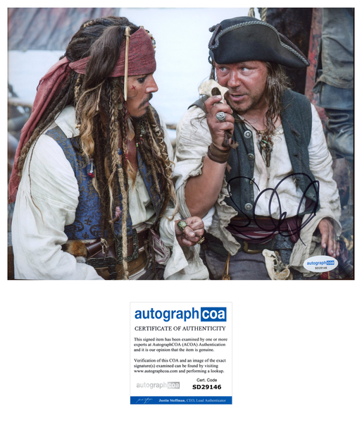 Stephen Graham Pirates Signed Autograph 8x10 Photo ACOA