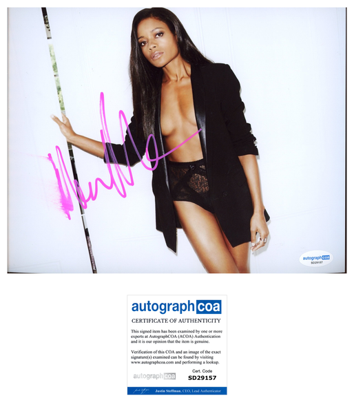 Naomie Harris Sexy Signed Autograph 8x10 Photo ACOA