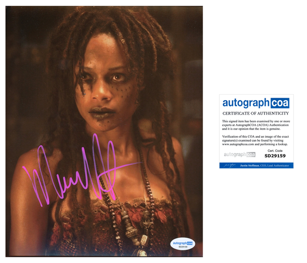 Naomie Harris Pirates Signed Autograph 8x10 Photo ACOA