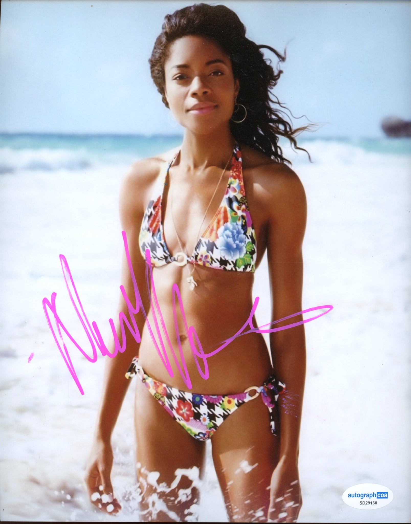 Naomie Harris Pirates Signed Autograph 8x10 Photo ACOA