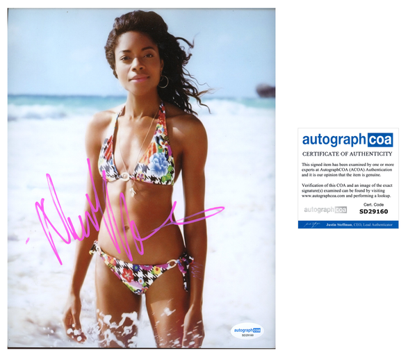 Naomie Harris Pirates Signed Autograph 8x10 Photo ACOA