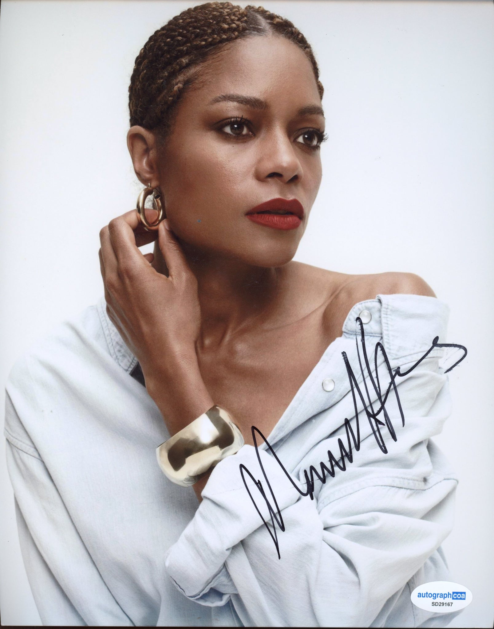 Naomie Harris Bond Signed Autograph 8x10 Photo ACOA