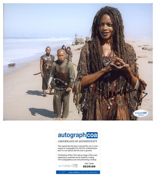 Naomie Harris Pirates Signed Autograph 8x10 Photo ACOA