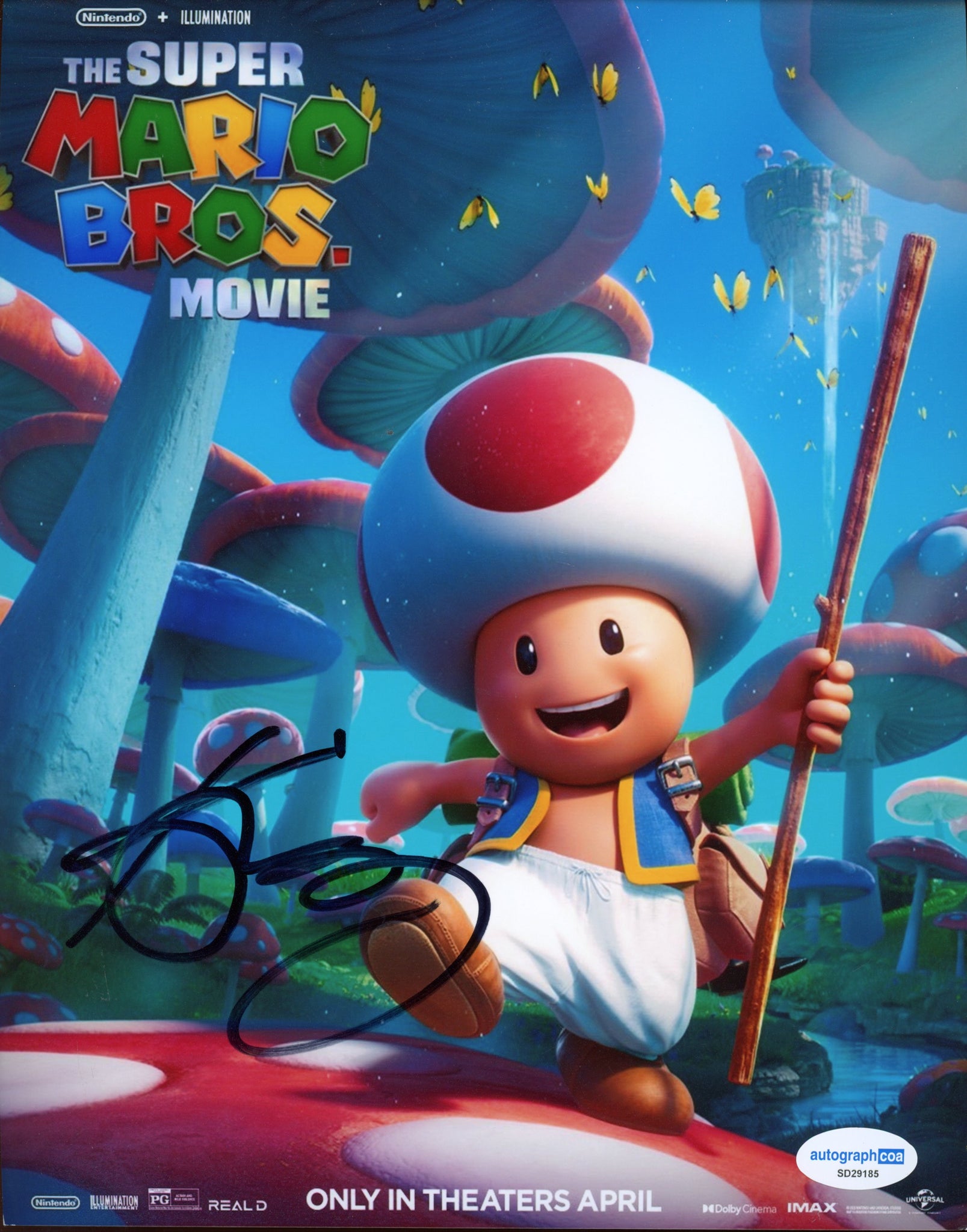 Keegan Michael Key Super Mario Signed Autograph 8x10 Photo ACOA