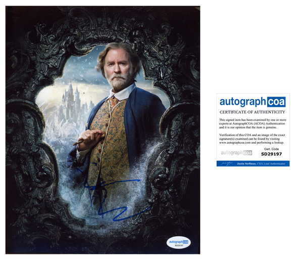 Kevin Kline Beauty and the Beast Signed Autograph 8x10 Photo ACOA