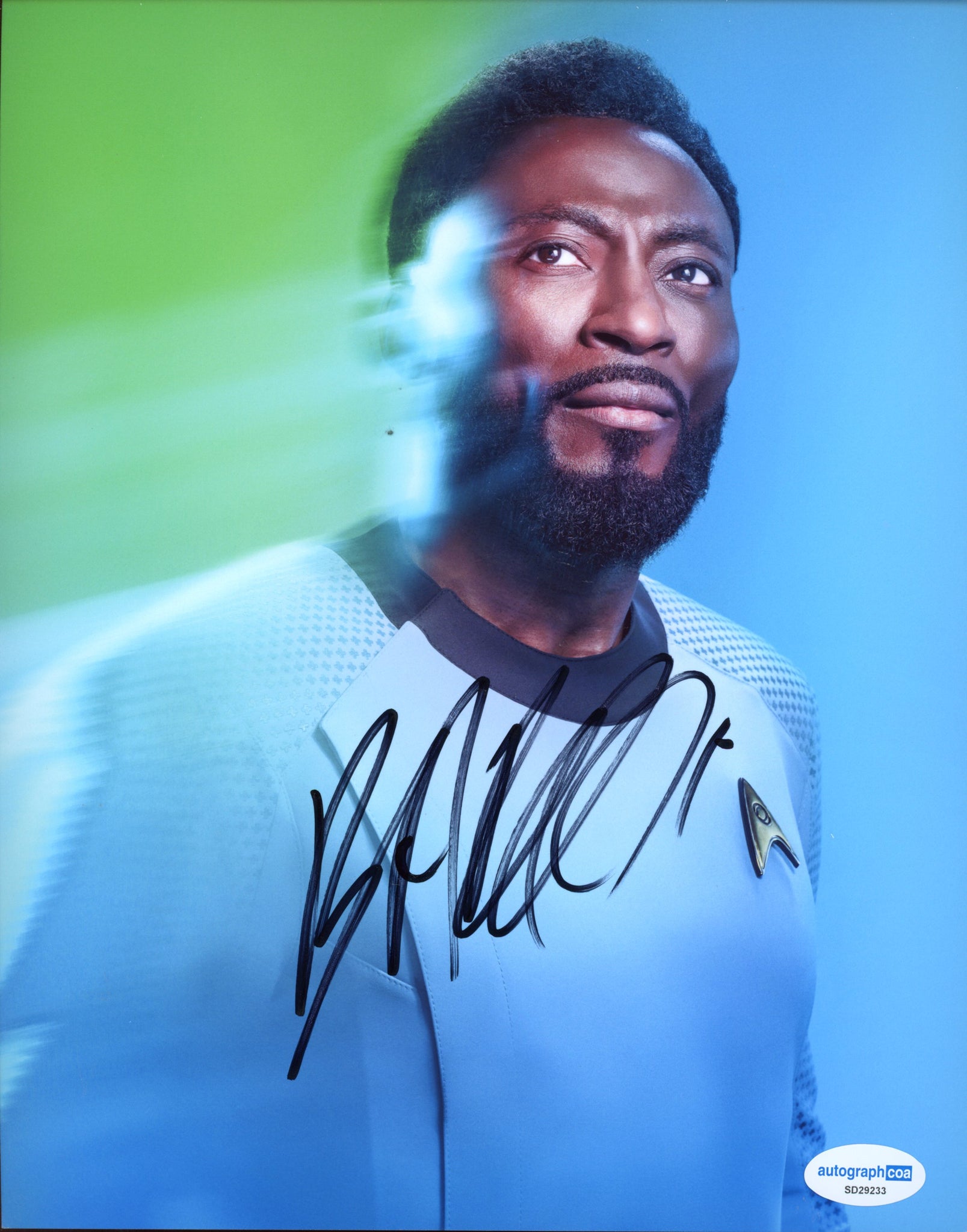 Babs Olusanmokun Star Trek Signed Autograph 8x10 Photo ACOA