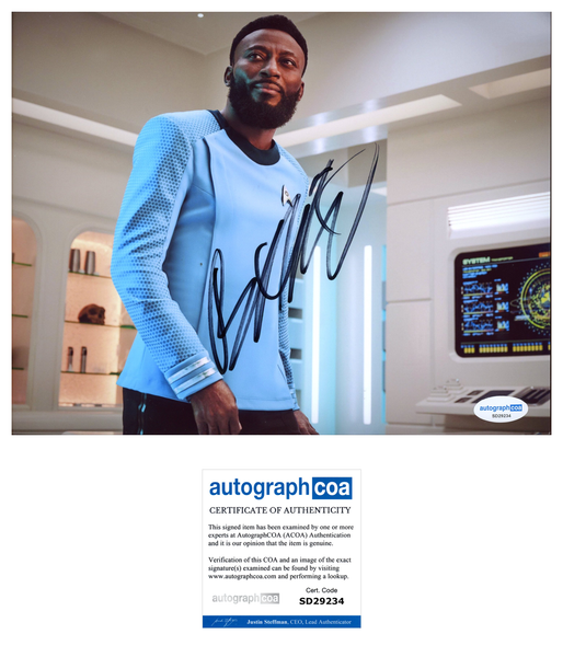 Babs Olusanmokun Star Trek Signed Autograph 8x10 Photo ACOA