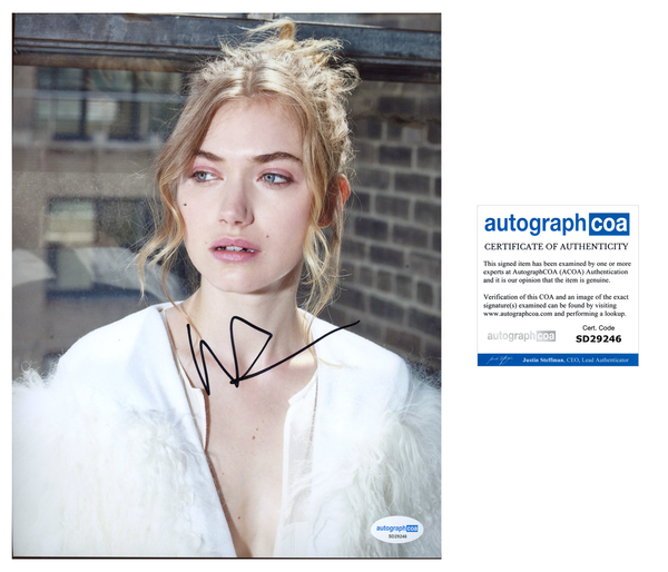 Imogen Poots Sexy Signed Autograph 8x10 Photo ACOA