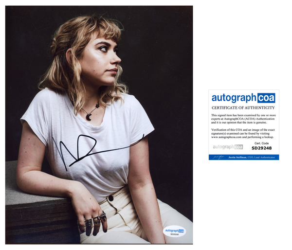 Imogen Poots Sexy Signed Autograph 8x10 Photo ACOA