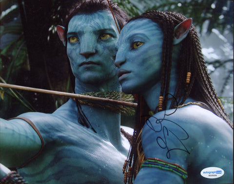 Zoe Saldana Avatar Signed Autograph 8x10 Photo ACOA