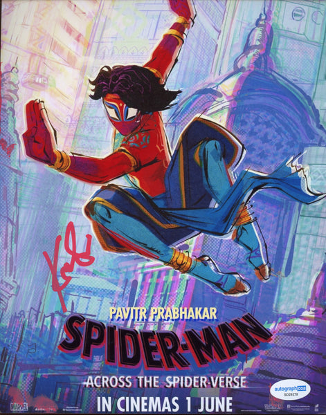 Karan Soni Across The Spider-Verse Signed Autograph 8x10 Photo ACOA