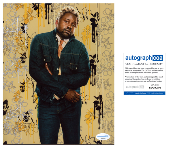 Brian Tyree Henry Bullet Train Signed Autograph 8x10 Photo ACOA