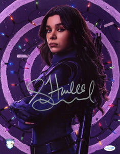 Hailee Steinfeld Hawkeye Signed Autograph 11x14 Photo ACOA