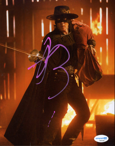 Antonio Banderas Zorro Signed Autograph 8x10 Photo ACOA