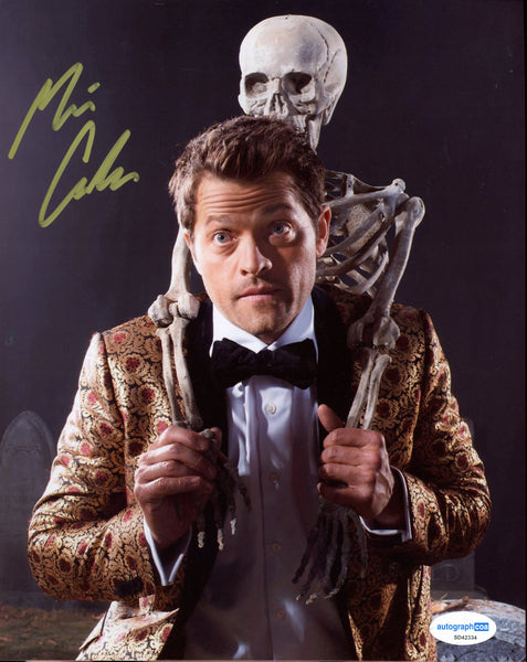 Misha Collins Supernatural Signed Autograph 8x10 Photo ACOA