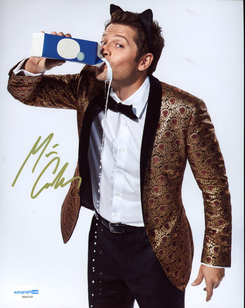 Misha Collins Supernatural Signed Autograph 8x10 Photo ACOA