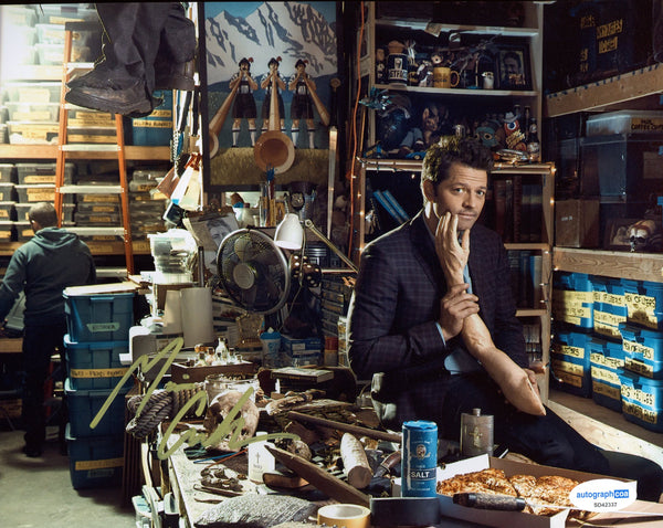 Misha Collins Supernatural Signed Autograph 8x10 Photo ACOA