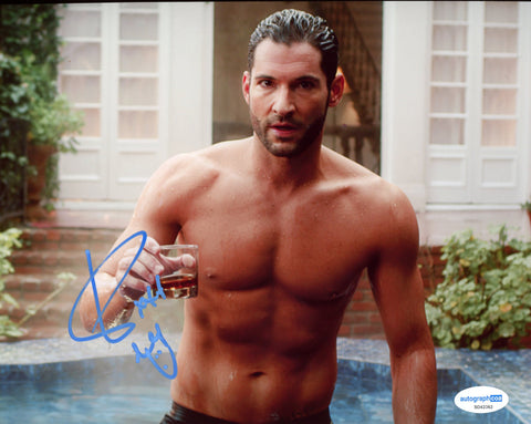 Tom Ellis Lucifer Signed Autograph 8x10 Photo ACOA