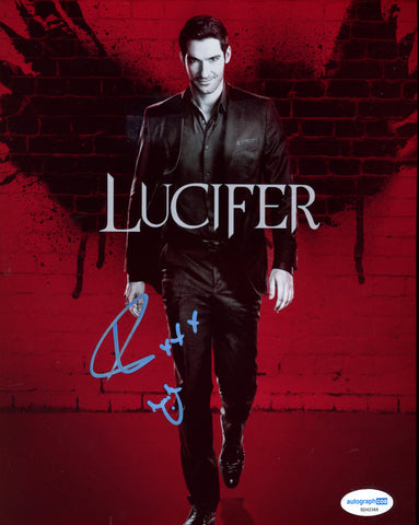 Tom Ellis Lucifer Signed Autograph 8x10 Photo ACOA