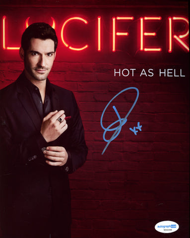 Tom Ellis Lucifer Signed Autograph 8x10 Photo ACOA