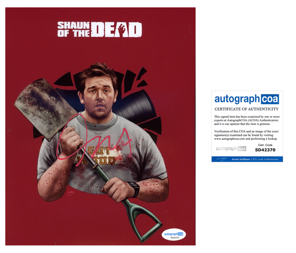 Nick Frost Shaun of the Dead Signed Autograph 8x10 Photo ACOA
