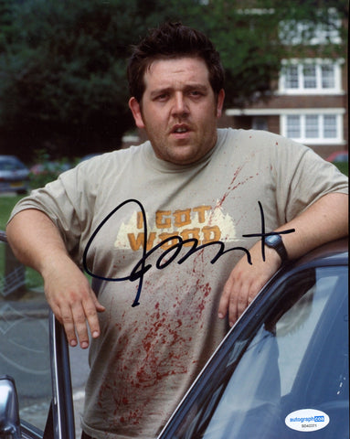 Nick Frost Shaun of the Dead Signed Autograph 8x10 Photo ACOA