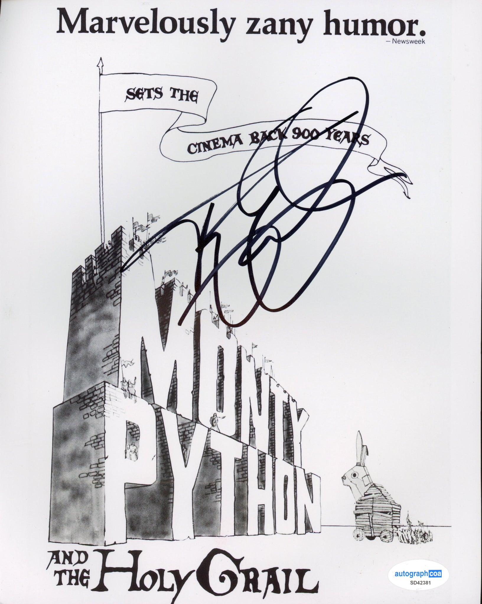 Terry Gilliam Monty Python Signed Autograph 8x10 Photo ACOA